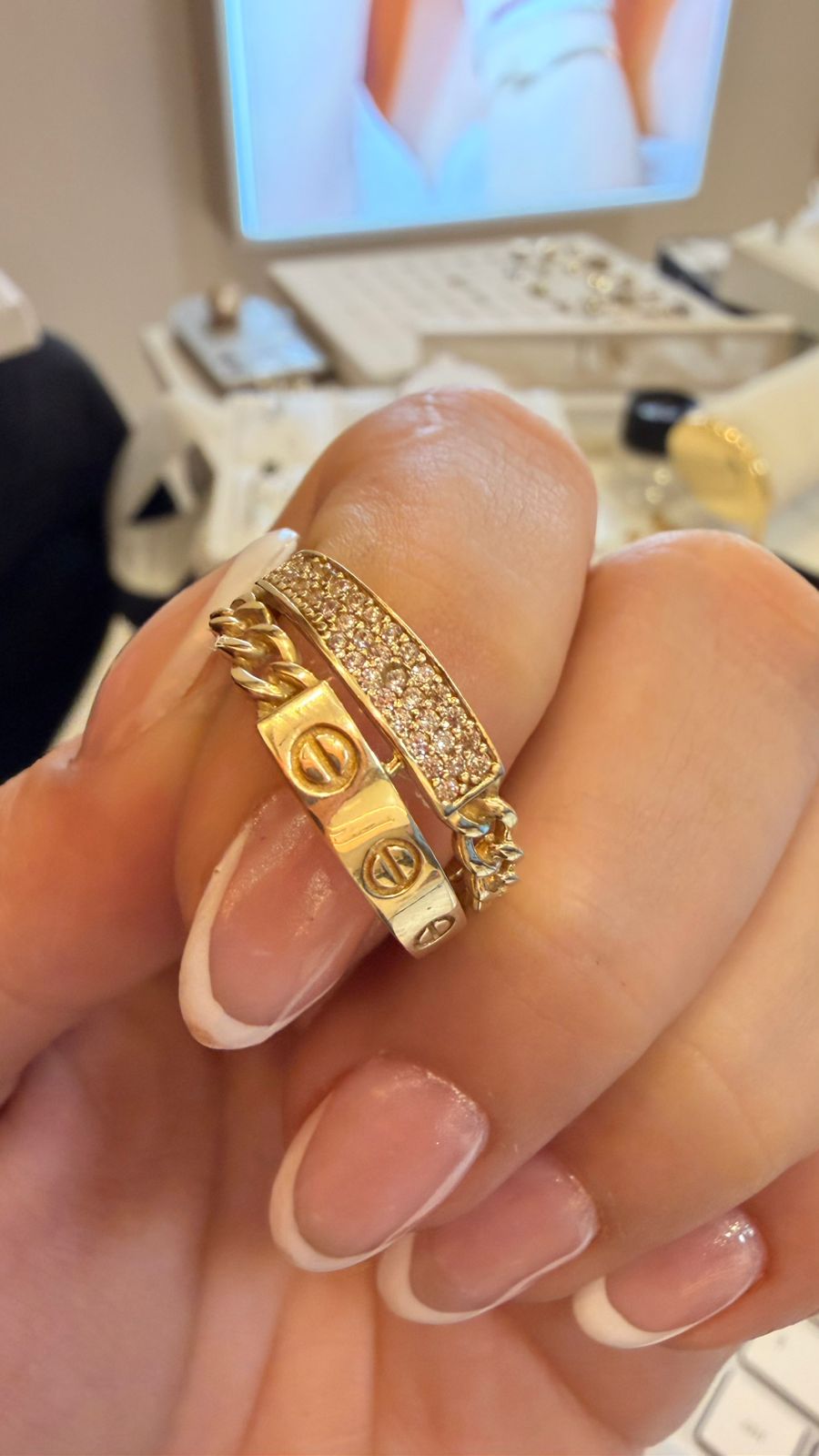 DUMMY - ANILLO CARTIER 14K 3.2GR